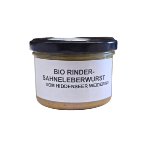 Bio Rinder-Sahneleberwurst im Glas
<br>