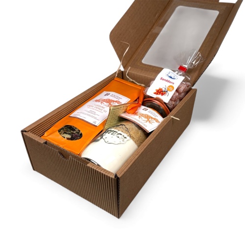 Geschenke: Geschenkbox „Sanddornliebe"
